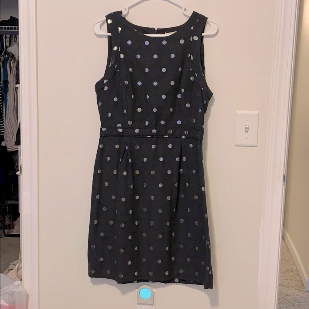 Elle Monochromatic Polka Dot Dress